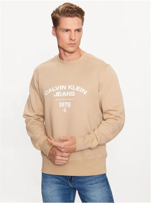 varsity curve crew neck CALVIN KLEIN JEANS | J30J324210PF2